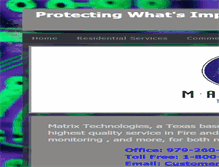 Tablet Screenshot of matrixtechnologies.info